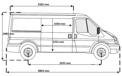 Ford Transit (2011) bérautó — Nyíregyháza — 2. kép